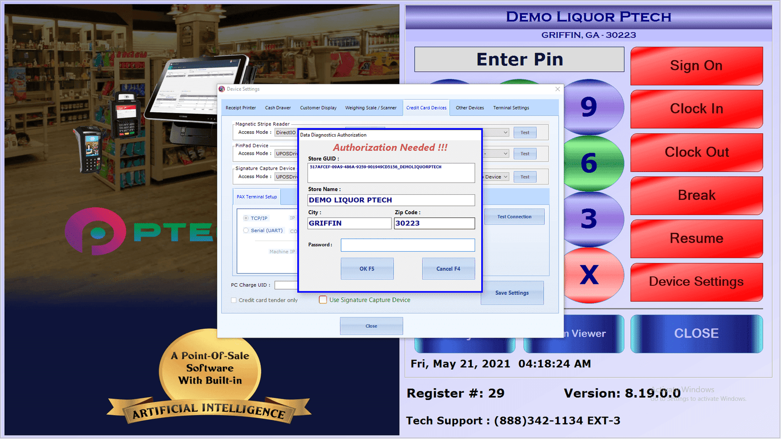 Date Diagnostics Authorization