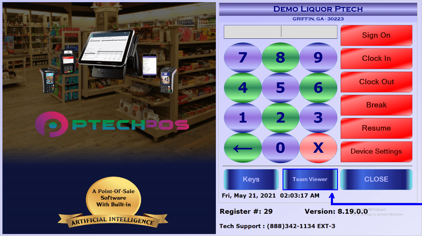 POS-Sign-in Screen